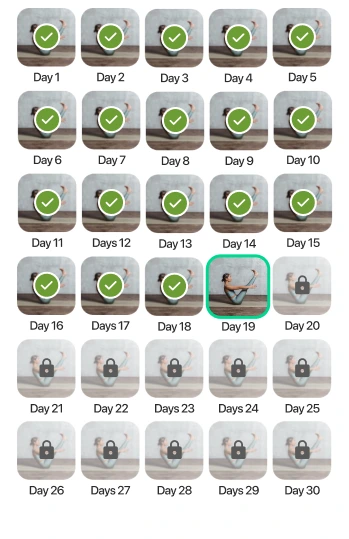 TrueMe 30-day plan progress